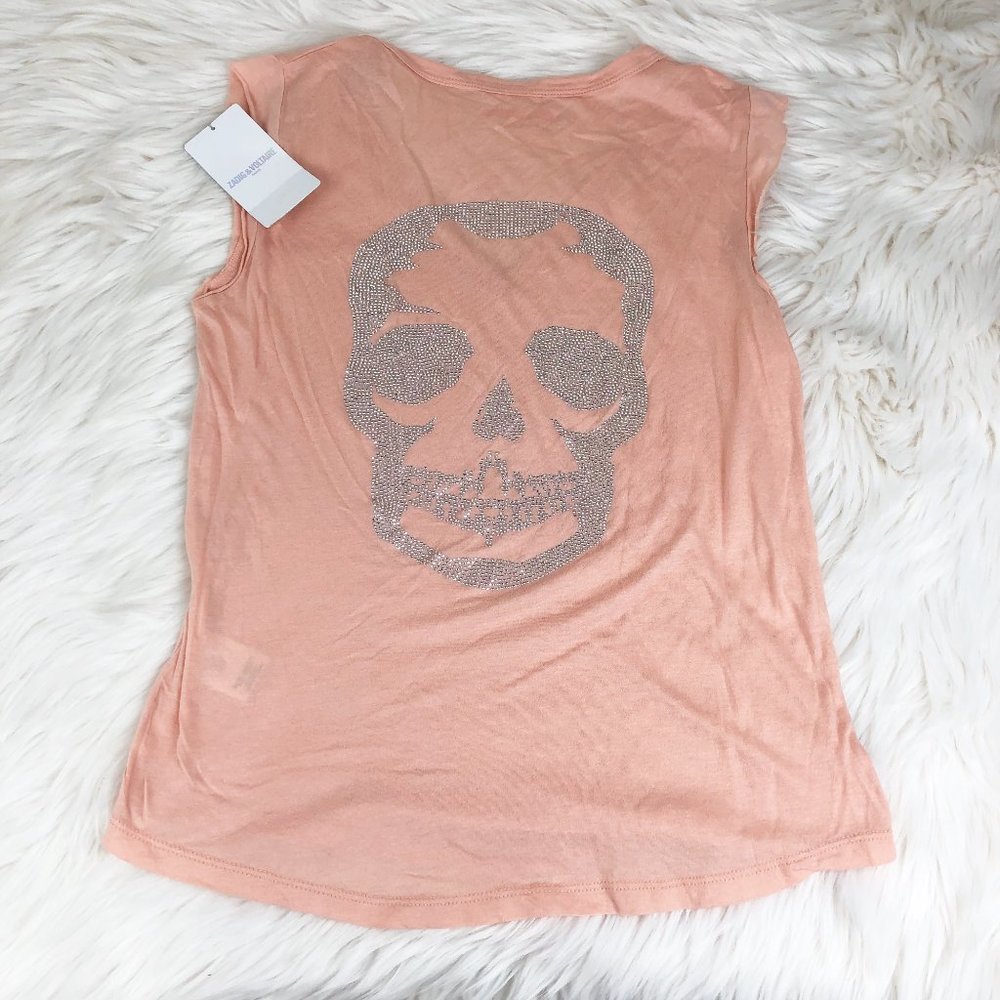 Zadig Voltaire Brooklyn Skull Top Bling Rhinestone - Picture 6 of 12